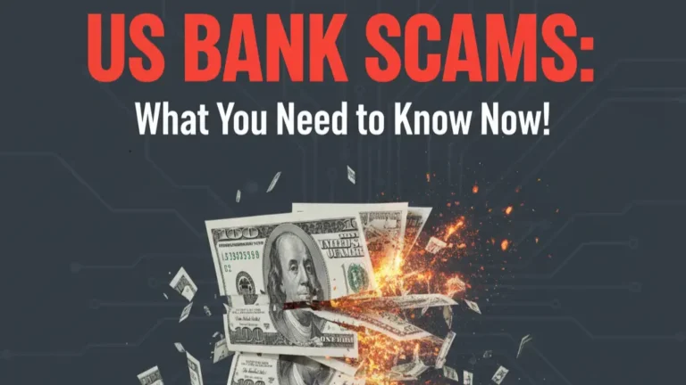 US online banking scams | Popular P2P payment apps Zelle, Venmo, and Cash App | Person using online banking app to transfer money securely | Example of a phishing email warning in inbox | Two-factor authentication enabled on bank account for online security | Customer reporting unauthorized transaction to bank